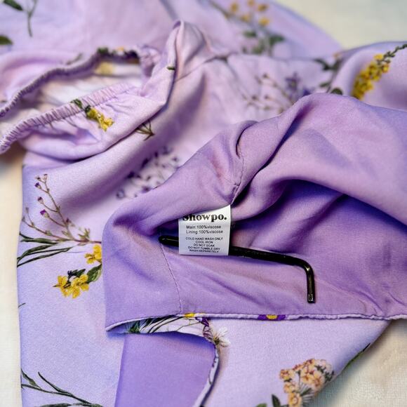 Showpo Artemis Crop Top Lavender Women’s 10 NWT Cottagecore Coquette Botanical - Picture 14 of 16